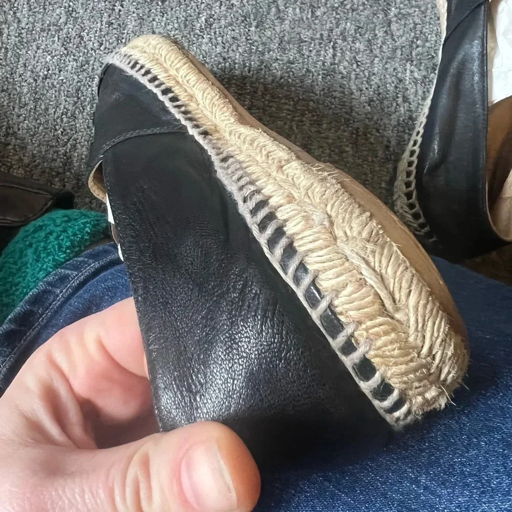 Chanel Black Espadrilles, size 37